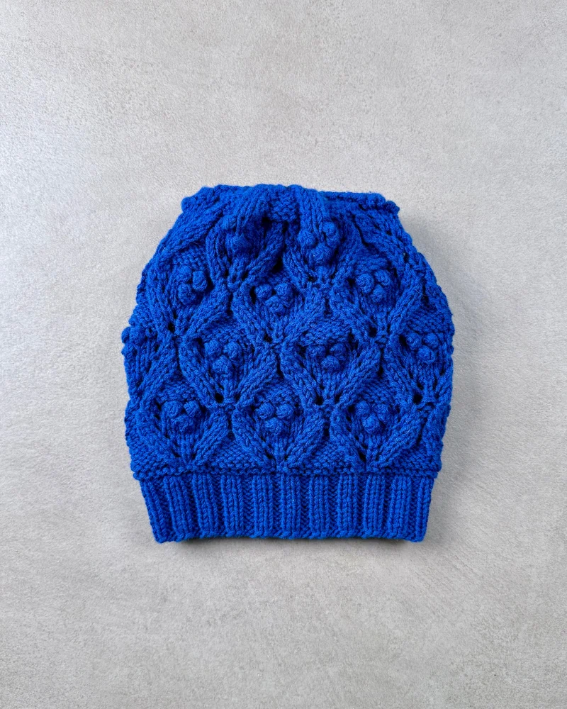 Chunky Lace Beanie