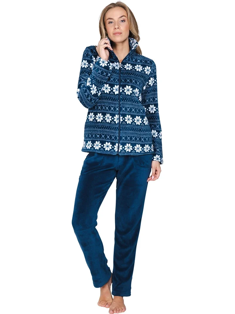 Rebelle dames huispak Fleece - Blue winter sparkles