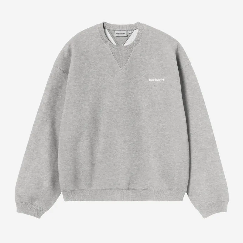 Carhartt WIP Mens Ebbert Sweatshirt | Grey Heather White