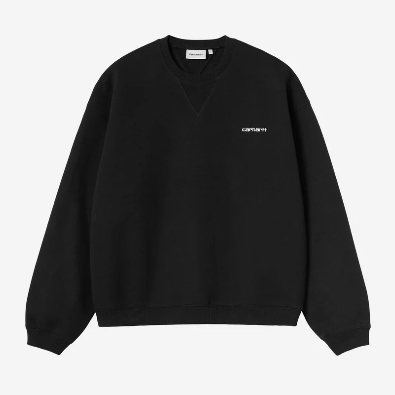 Carhartt WIP Mens Ebbert Sweatshirt | Black White