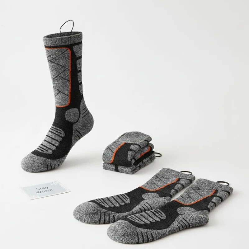 Heated Socks – 5000 mAh (5V) Battery Powered, Washable & Ultra Comfortable🔥