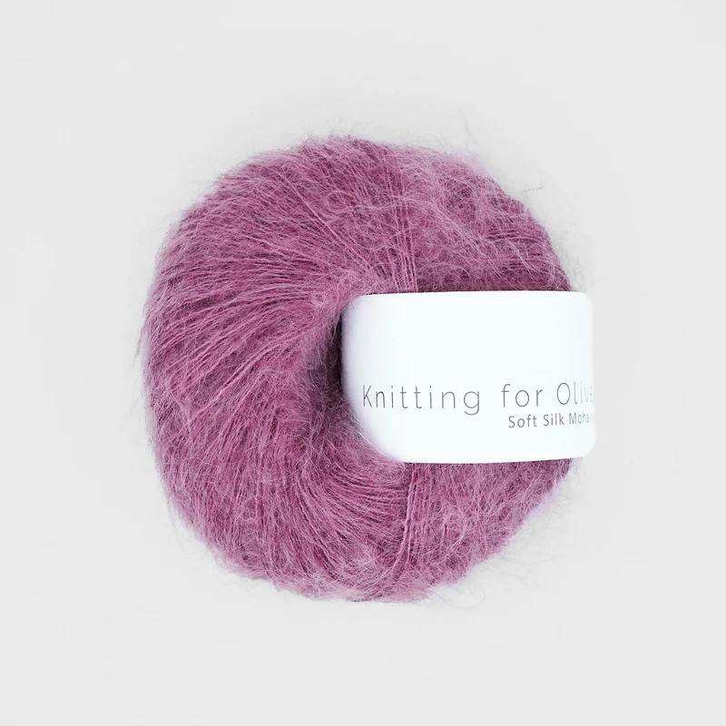Knitting for Olive Soft Silk Mohair - Blackberry Ice Cream
