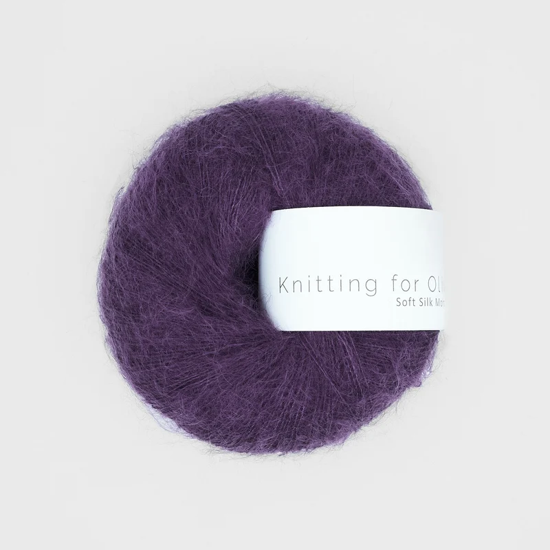 Knitting for Olive Soft Silk Mohair - Plum