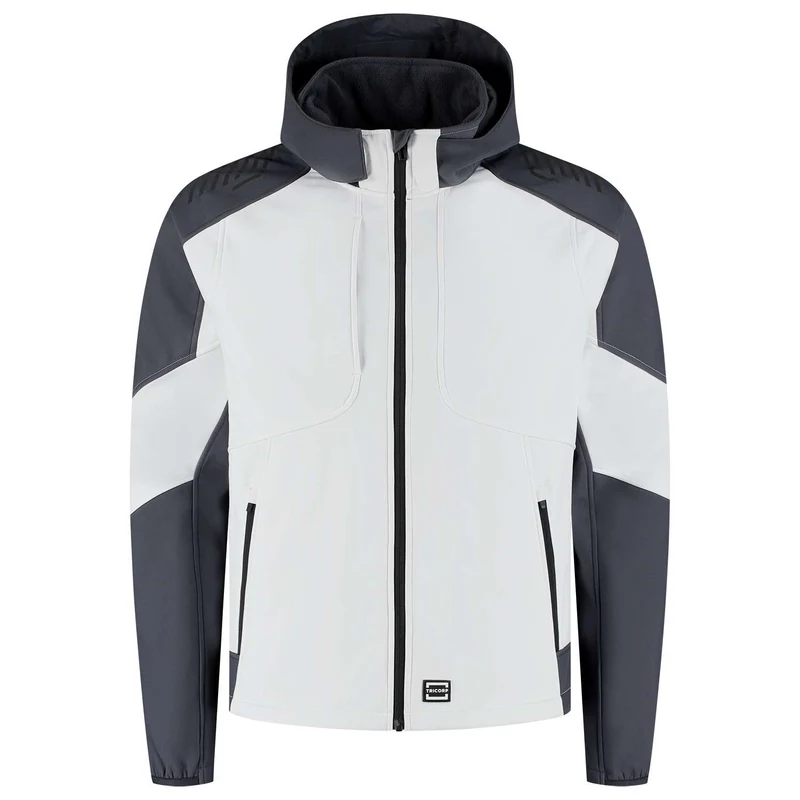 Tricorp softshell capuchon Bicolor Redefined 406118 wit