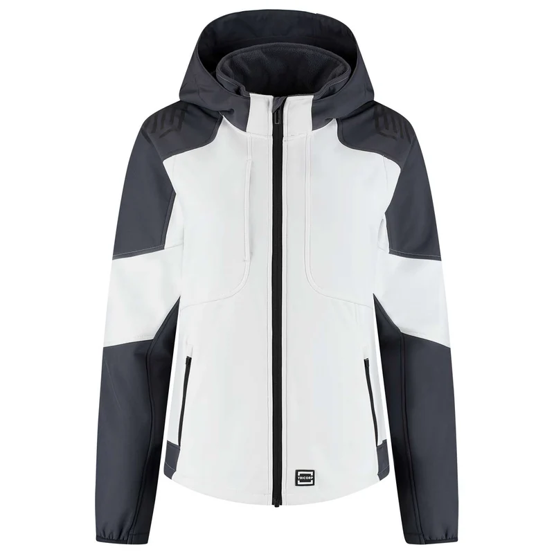Tricorp softshell capuchon Bicolor Redefined dames 406119 wit