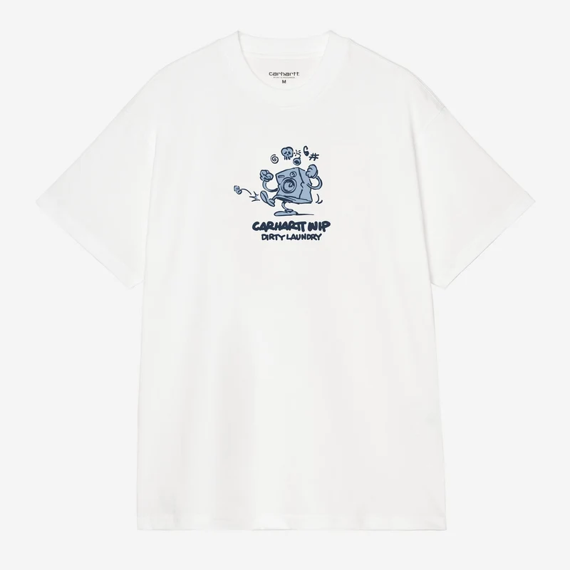 Carhartt WIP Heren T-shirt Dirty Laundry | Wit
