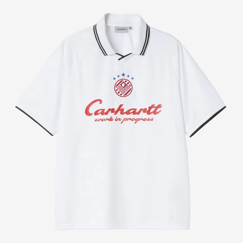 Carhartt WIP Heren Terrace voetbal T-shirt | Wit