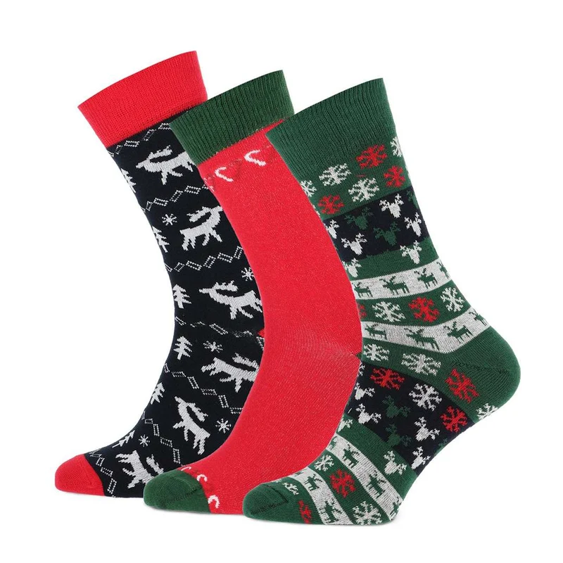 Kerstsokken Dames 3-pack