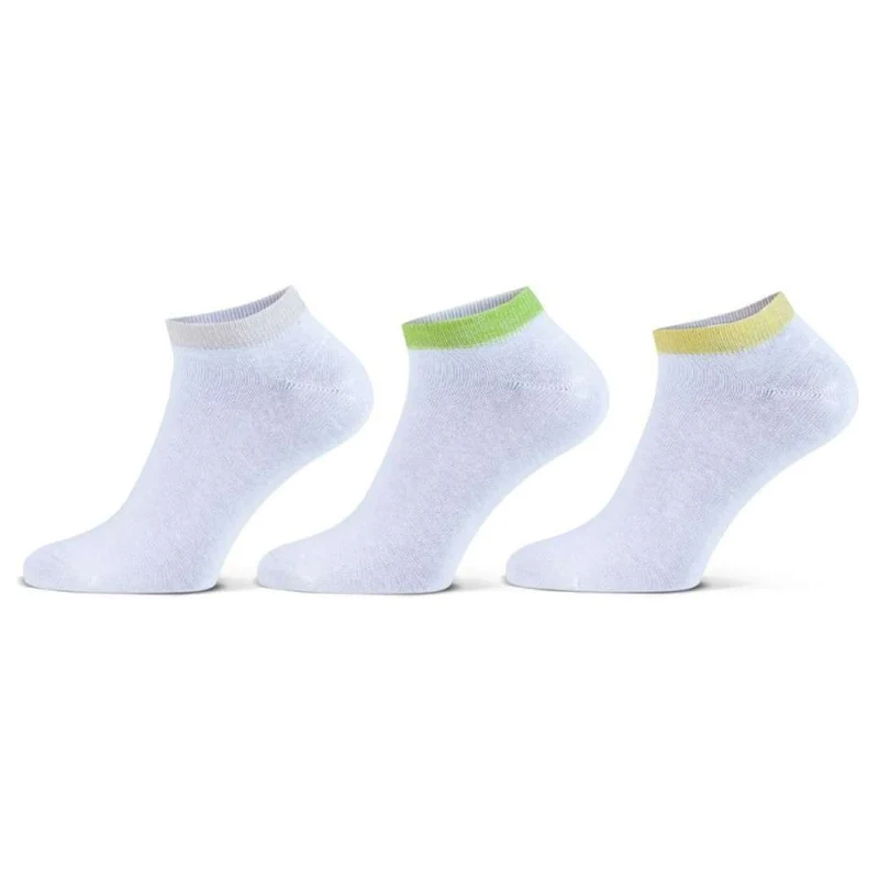 Glitterboord Sneakersokken Dames 3-pack