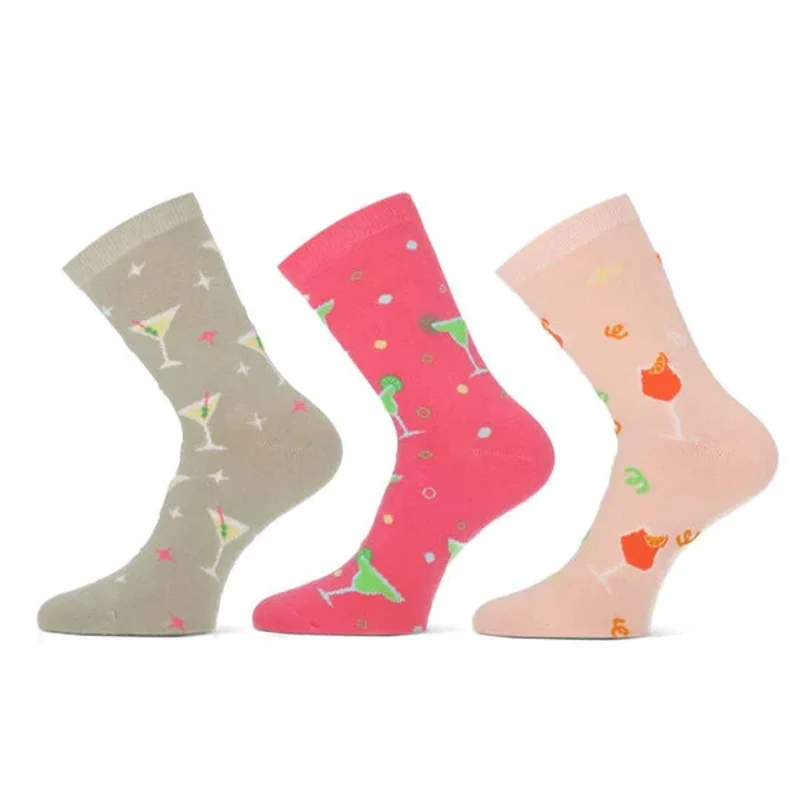 Cocktails Sokken Dames 3-pack