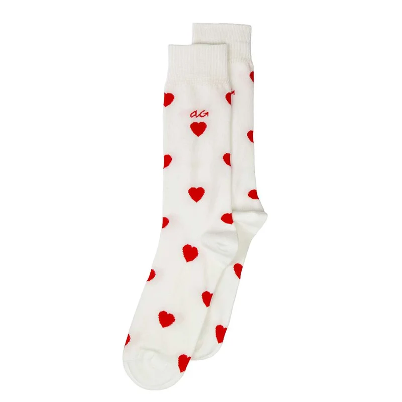 Hearts Print Sokken