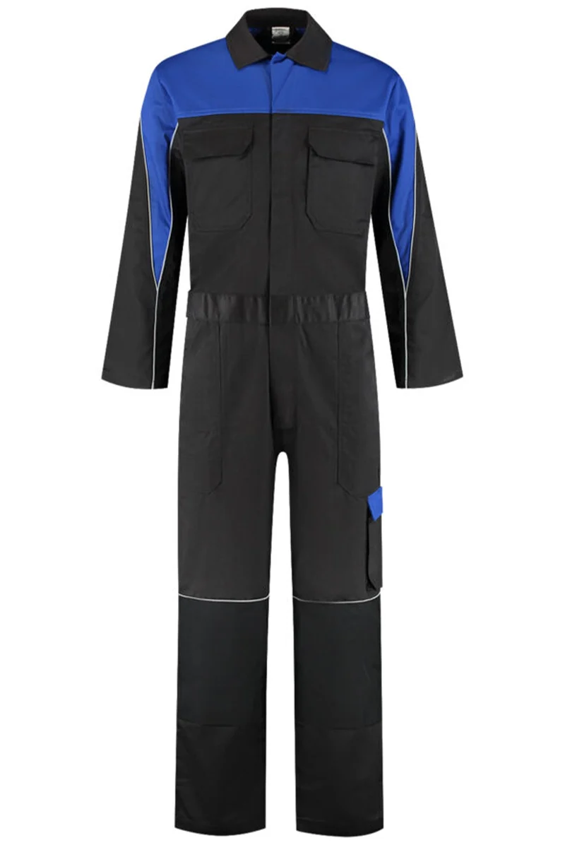 Overall Polyester/Katoen met verdekte rits 2-kleuren