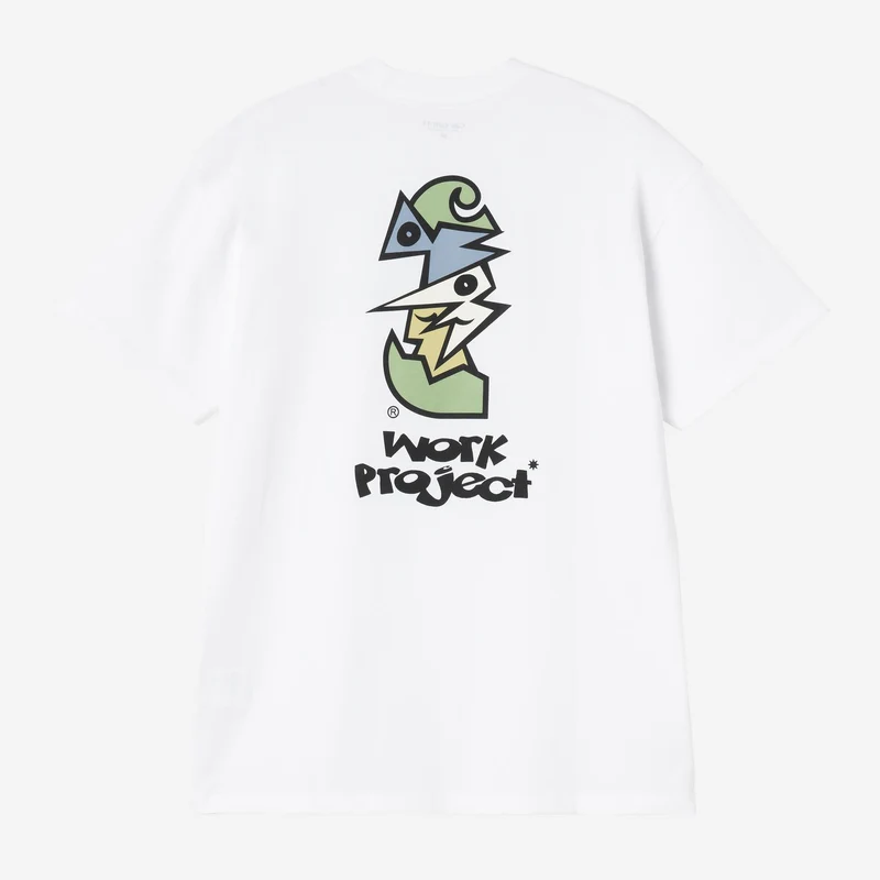 Carhartt WIP Heren T-shirt met kubistisch design | Wit