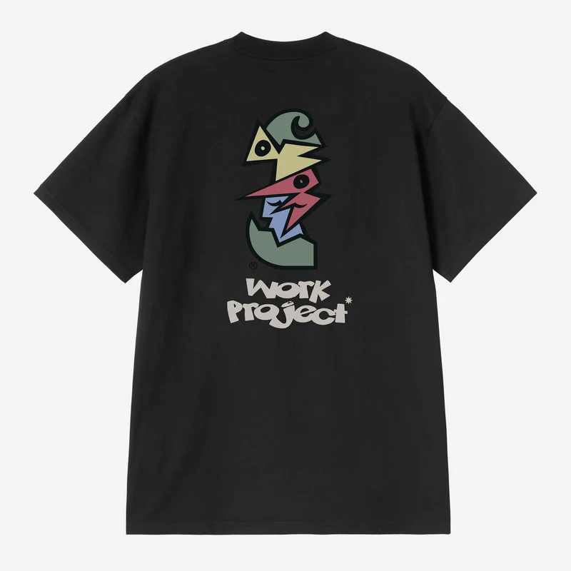 Carhartt WIP Heren T-shirt met kubistisch design | Zwart