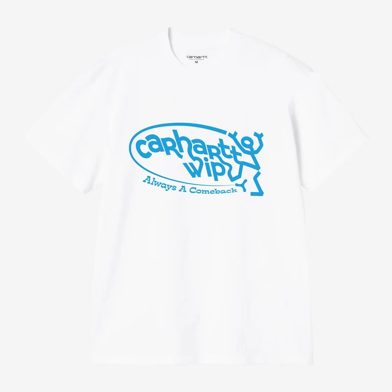 Carhartt WIP Heren T-shirt "Always a Come Back" | Wit