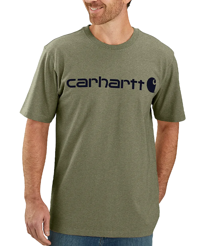 Carhartt Dearborn Relaxed Logo T-Shirt groen