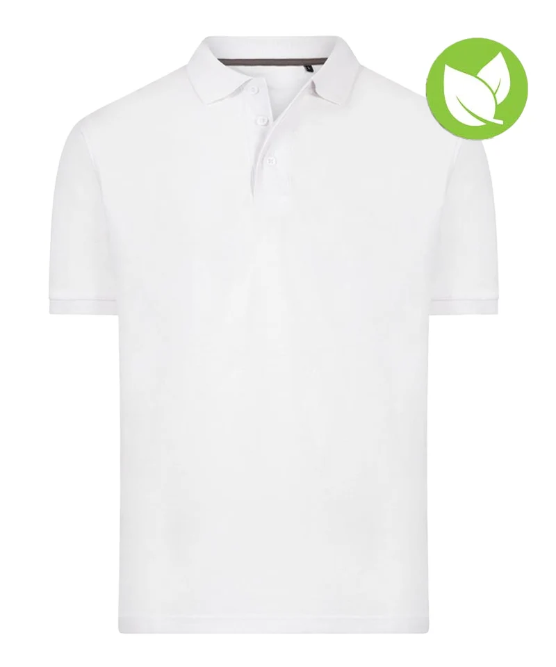 Poloshirt katoen/polyester Back To Basics wit
