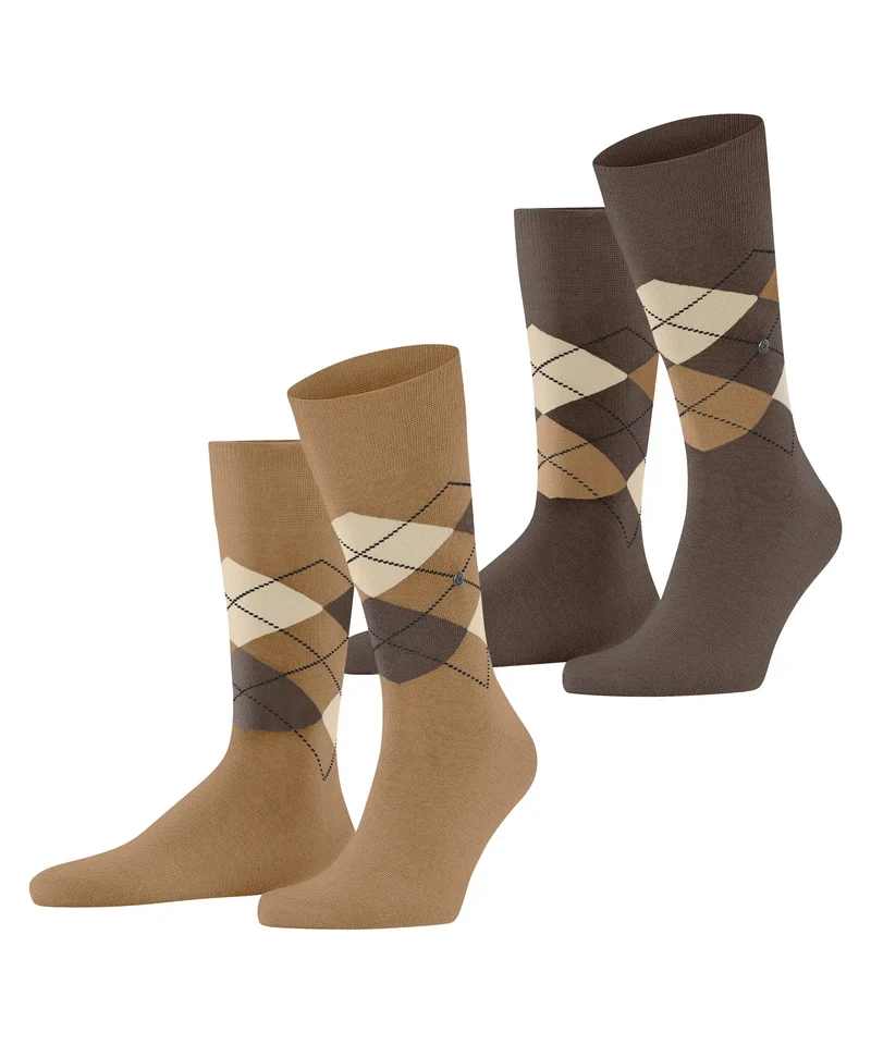 Burlington 2-paar mix Everyday heren sokken - Argyle