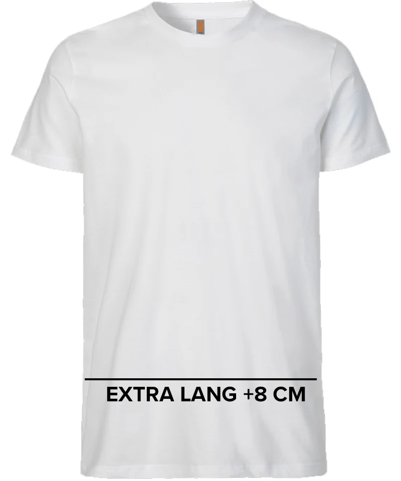 T-shirt extra lang W2wear wit