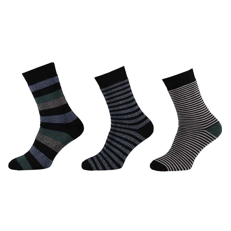 Gestreepte Terry Bootsokken 3-pack