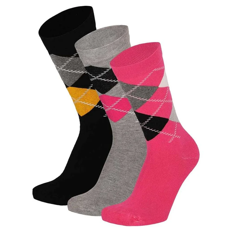 Geruite Modal Sokken 3-pack