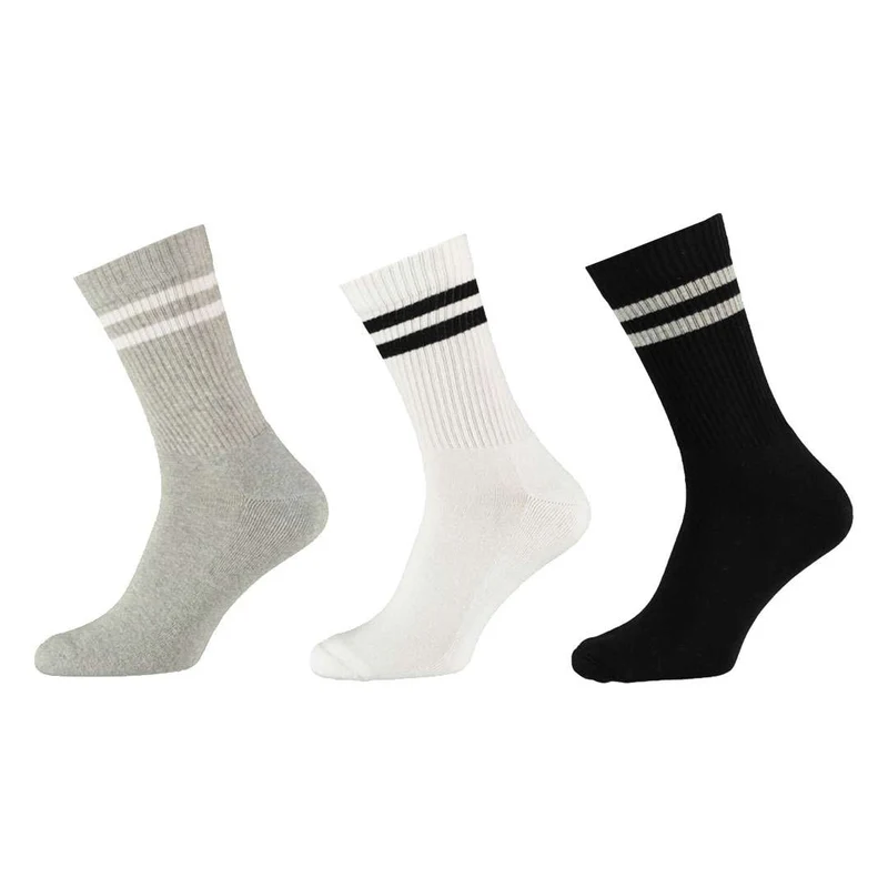 Stripe Sportsokken 3-pack