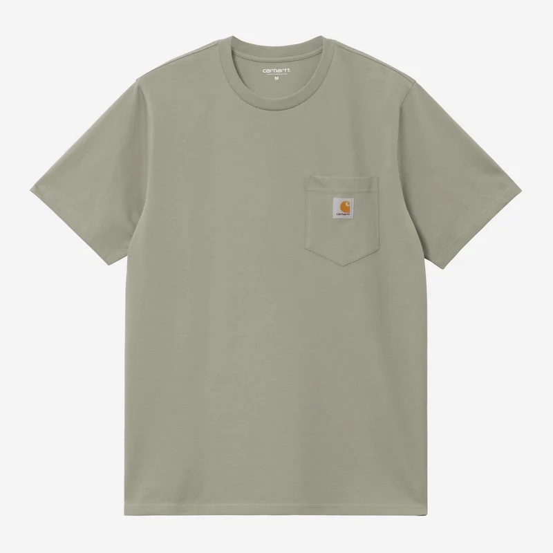 Carhartt WIP Heren T-shirt met borstzak | Schaduwgroen
