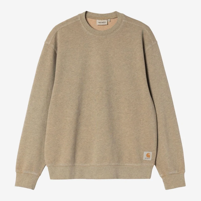 Carhartt WIP Heren Caspian Sweatshirt | Dusty Hamilton Brown Garment Dye