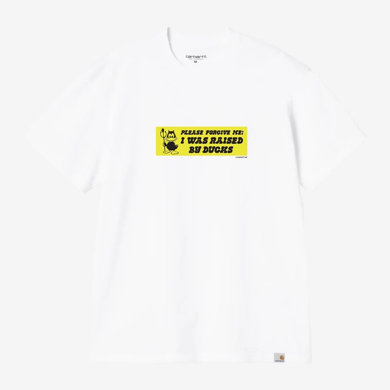 Carhartt WIP Heren bumperstickers T-shirt | Wit
