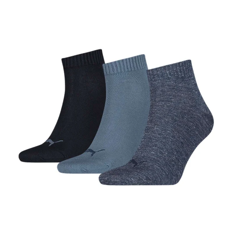 Effen Quarter Sokken 3-pack