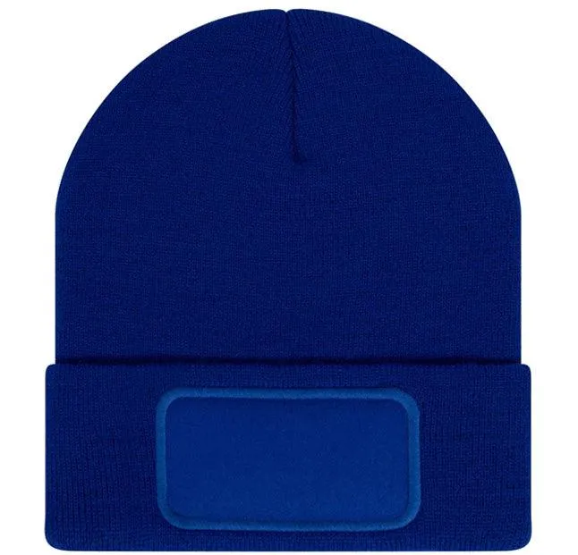 Muts met Patch Back To Basics blauw