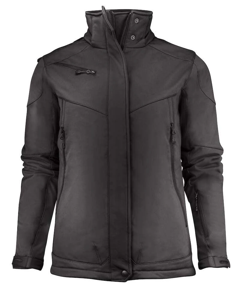 Gevoerde softshell jas Printer Skeleton dames