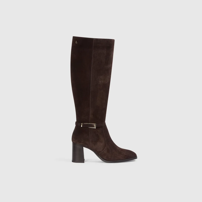 Ivy Kniehoge Laarzen - Chocolade