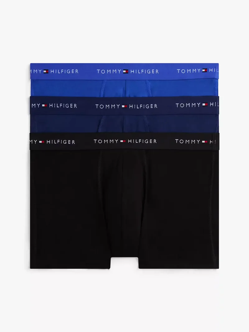 Tommy Hilfiger 3-Pack - Heren Trunks Boxers - Blauw Combi