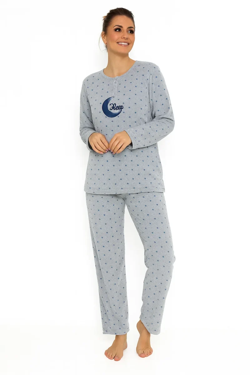 Cocodream fleece pyjama dames - Dots