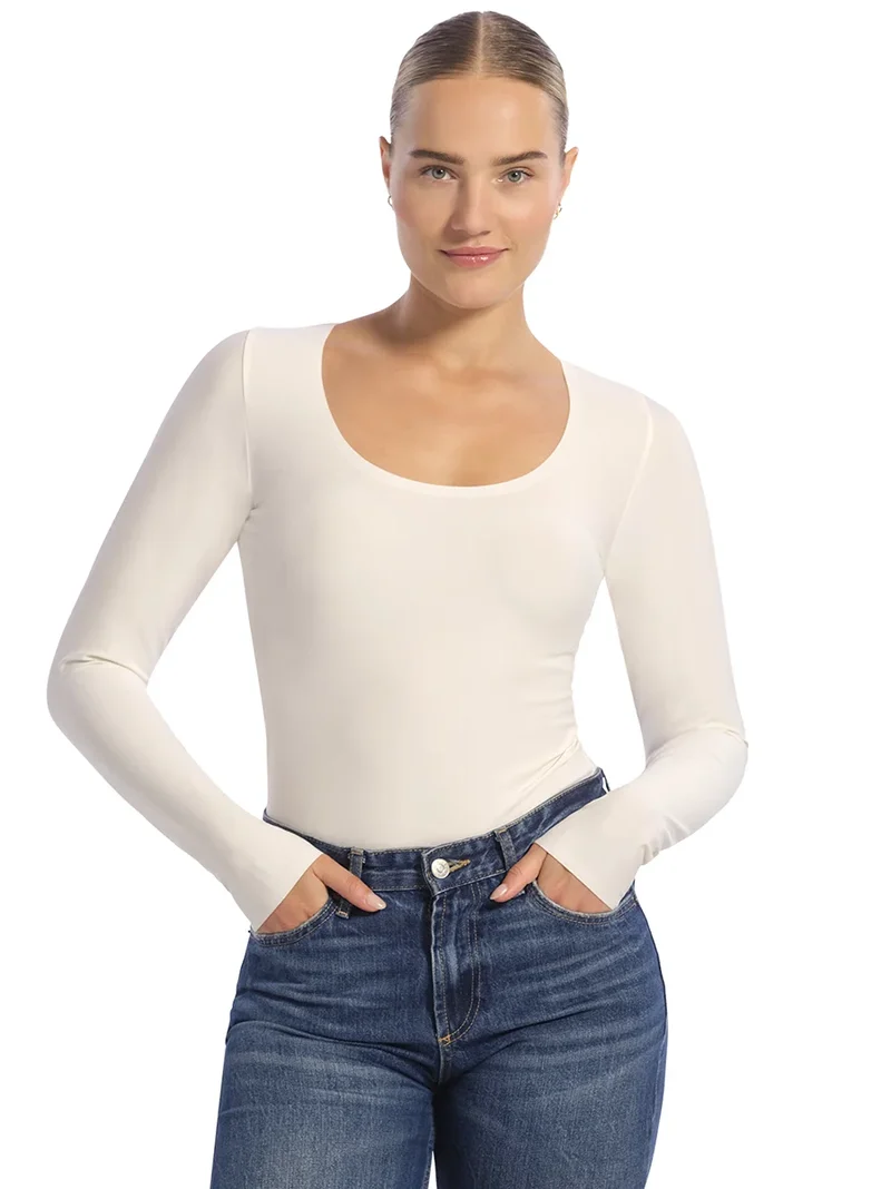 Ten Cate Secrets Onzichtbaar ondershirt dames lange mouw - Naadloos