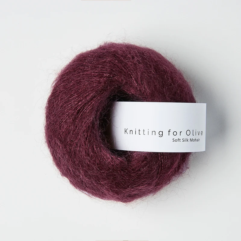 Knitting for Olive Soft Silk Mohair - Bordeaux