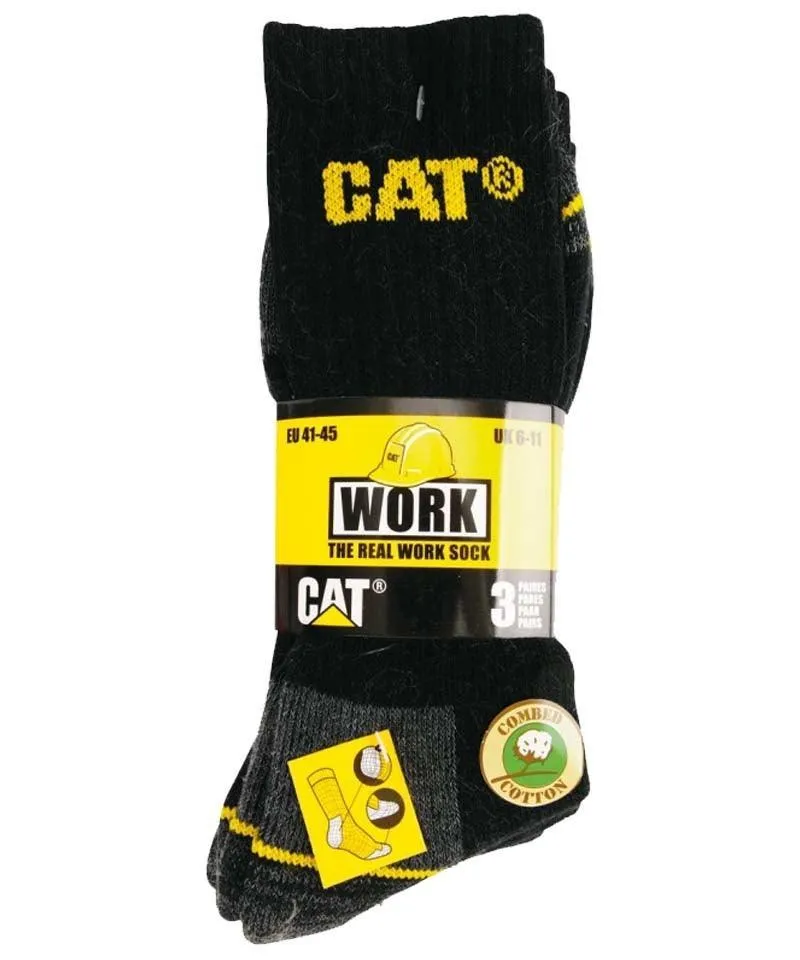 Cat werksokken 3-pack