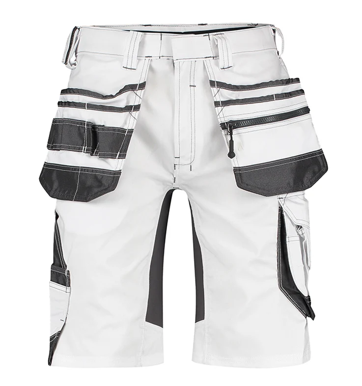 Korte werkbroek Dassy Trix stretch wit