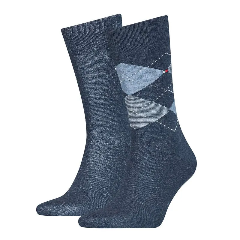 Argyle Check Sokken Heren 2-pack