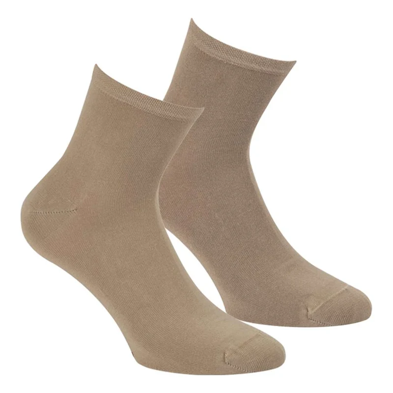 Bamboe Quartersokken Badstof Voetbed 2-pack