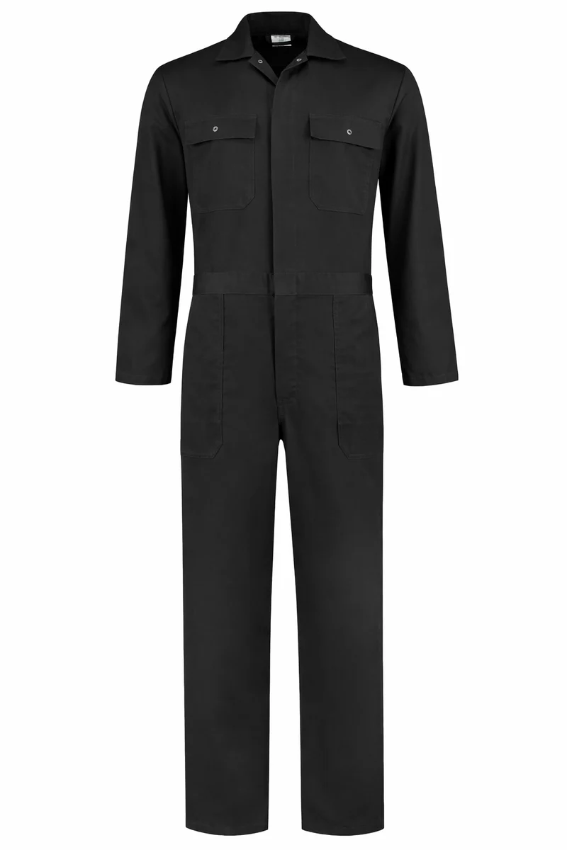 Kinderoverall polyester/katoen zwart