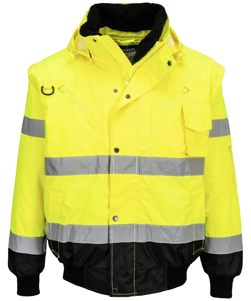 High-visibility 3 in 1 jas Geel C465