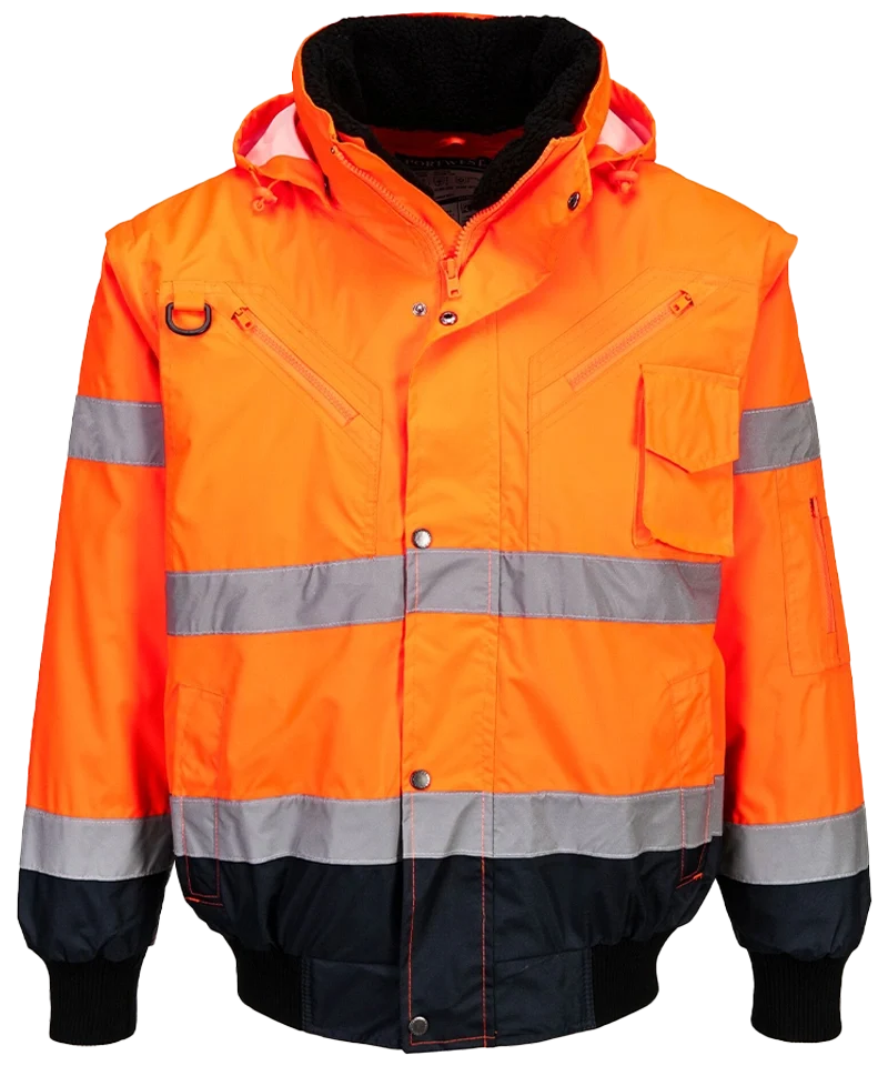 Portwest high-visibility 3 in 1 jas Oranje C465