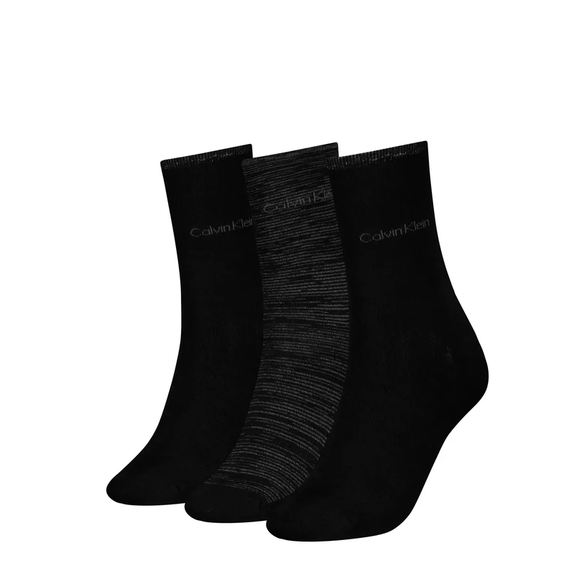 Calvin Klein 3-paar dames Crew sokken - Lurex