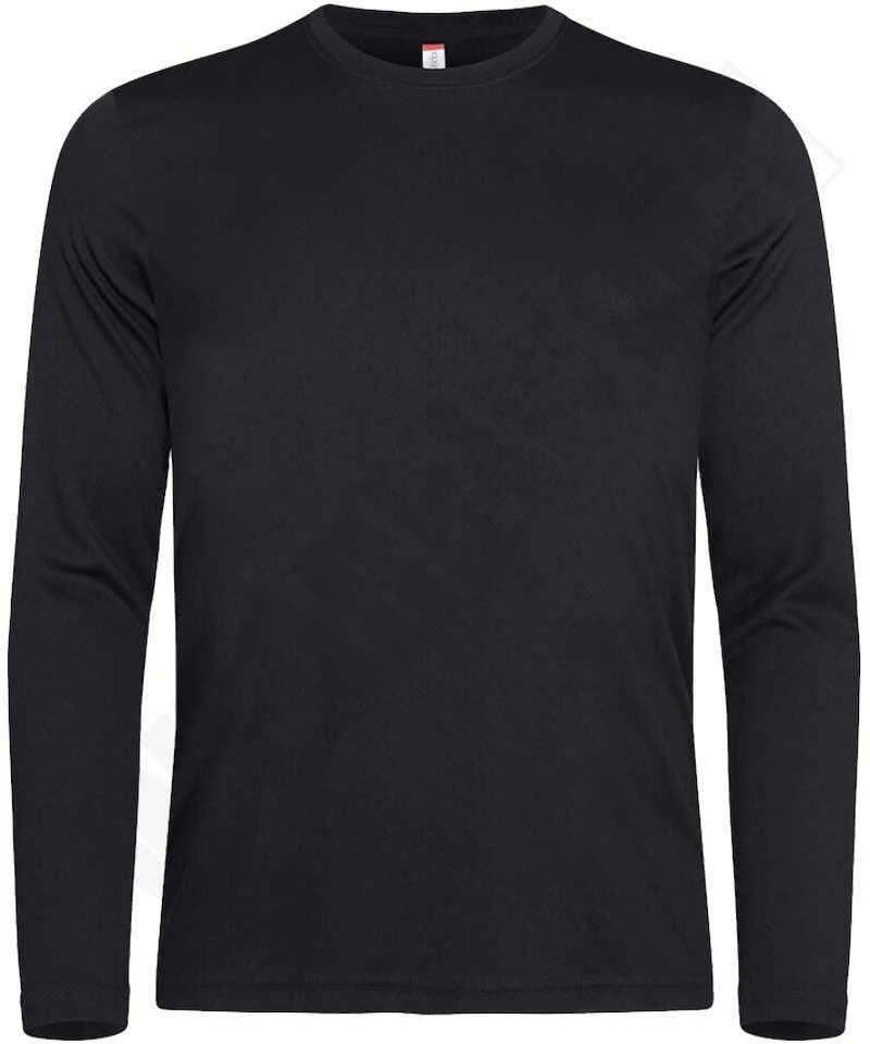T-shirt 100% polyester met lange mouwen Basic Active Clique