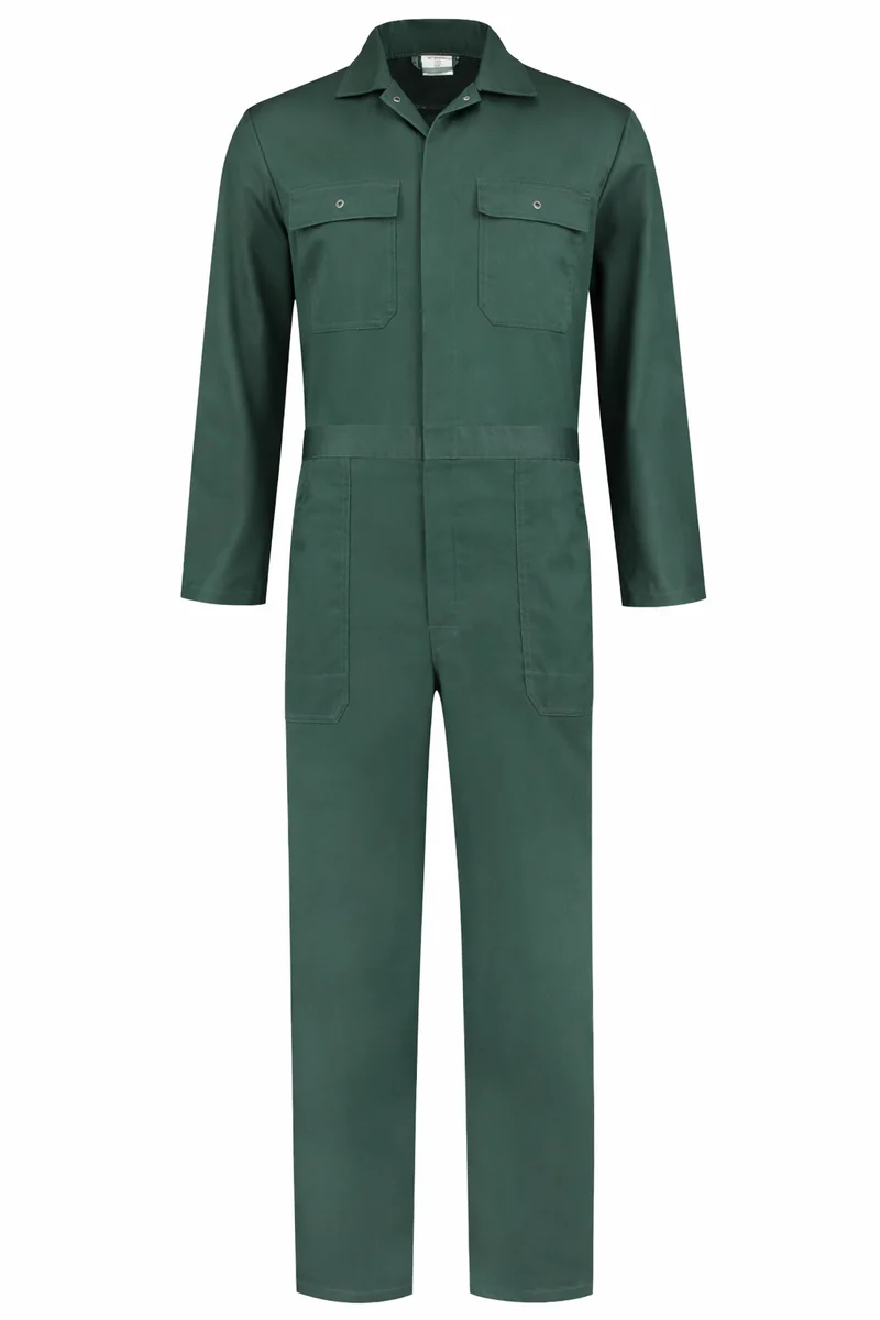 Kinderoverall polyester/katoen groen