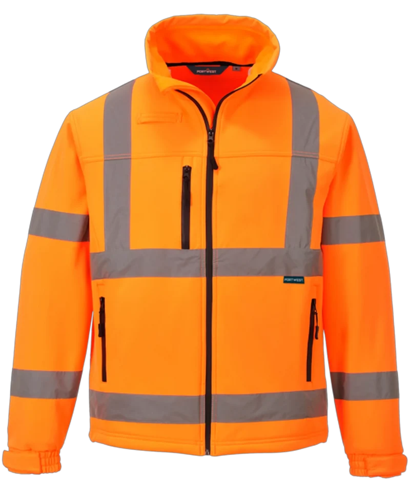 High-Visibility softshell jas oranje S424 Portwest