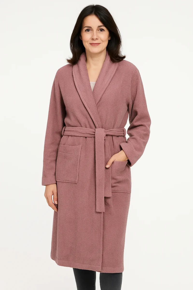 Ten Cate dames badjas katoen - Mauve