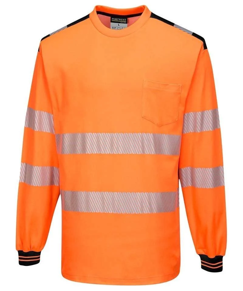 Portwest High-visibility t-shirt lange mouwen Vision T185